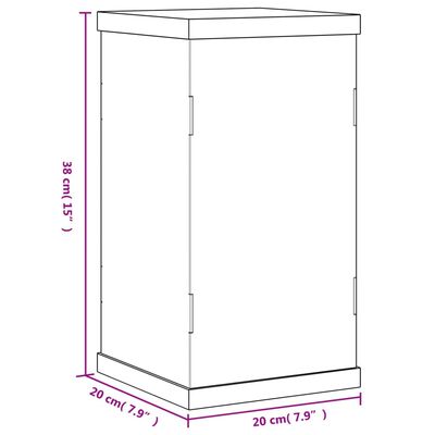 vidaXL ディスプレイボックス 透明 20x20x38cm アクリル