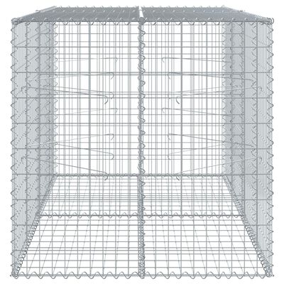 vidaXL 蛇籠バスケット カバー付き 200x100x100cm 亜鉛メッキ鉄