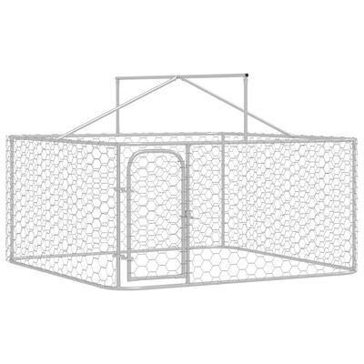 vidaXL 屋外用犬小屋 屋根付き 200x200x150cm