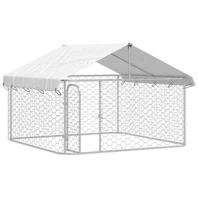 vidaXL 屋外用犬小屋 屋根付き 200x200x150cm