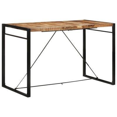 vidaXL バーテーブル 175x90x110 cm 無垢材 ラフ マンゴーウッド