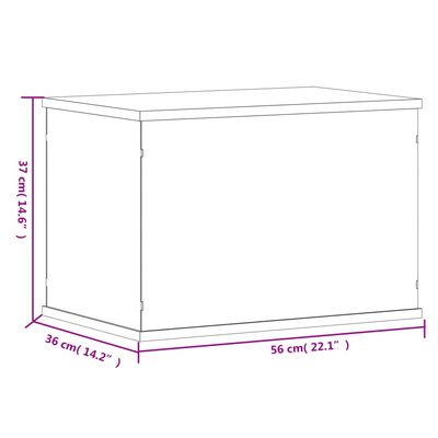 vidaXL ディスプレイボックス 透明 56x36x37 cm アクリル