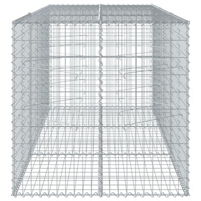 vidaXL 蛇籠バスケット カバー付き 300x100x100cm 亜鉛メッキ鉄