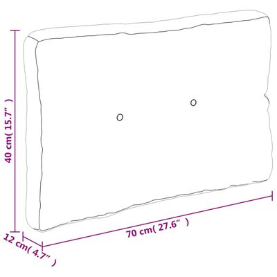 vidaXL パレットクッション 5点 クリーム ファブリック