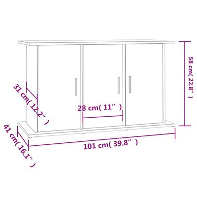 vidaXL 水槽スタンド ブラック 101x41x58 cm エンジニアリングウッド