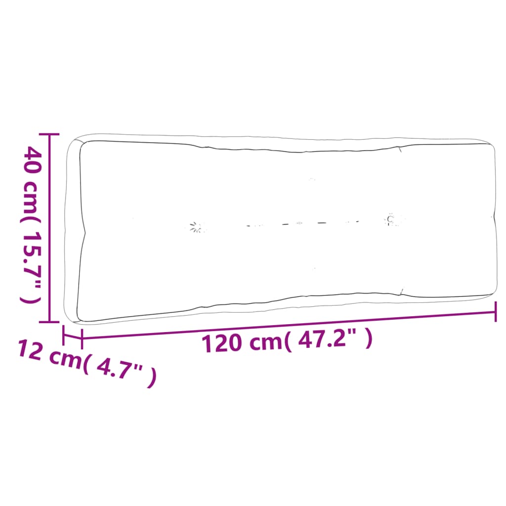 vidaXL パレットクッション 5点 クリーム ファブリック