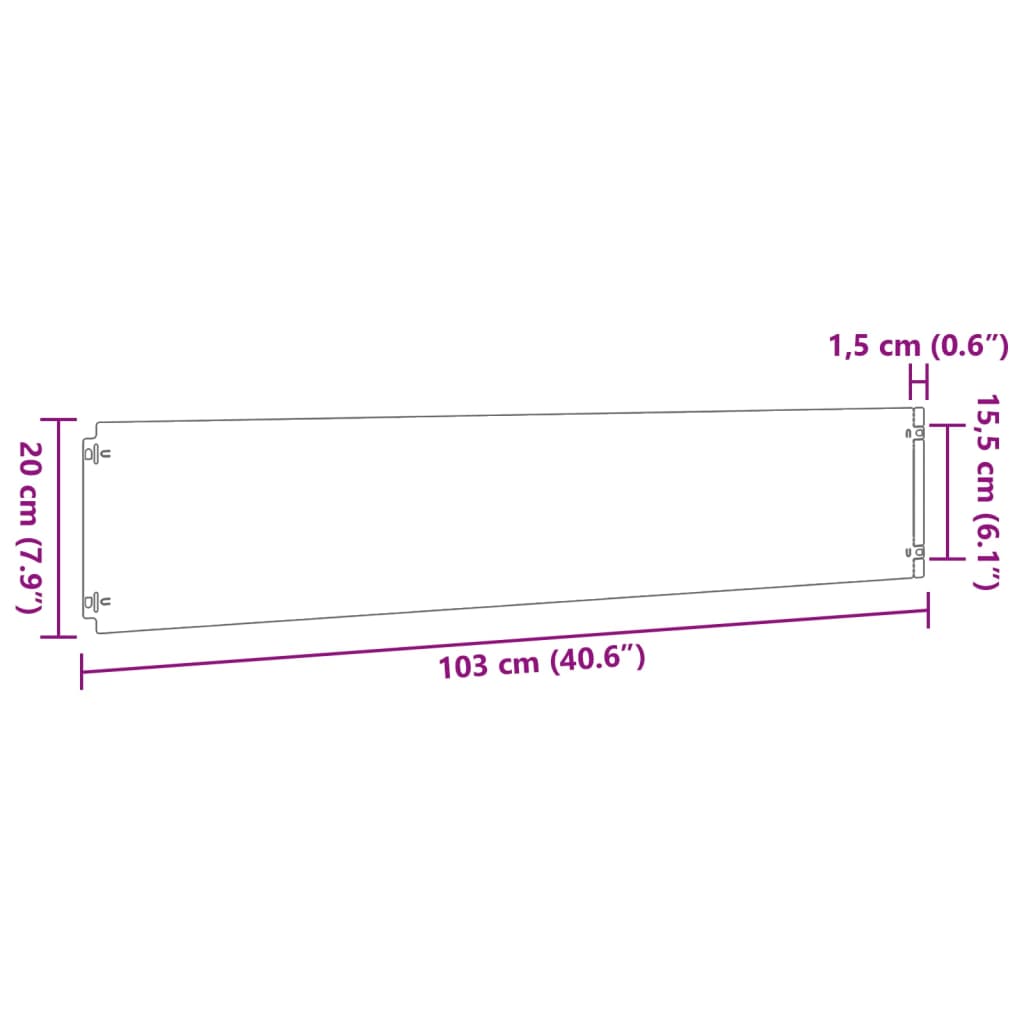 vidaXL 芝生用エッジング 10点 20x103 cm フレキシブル コールテンスチール