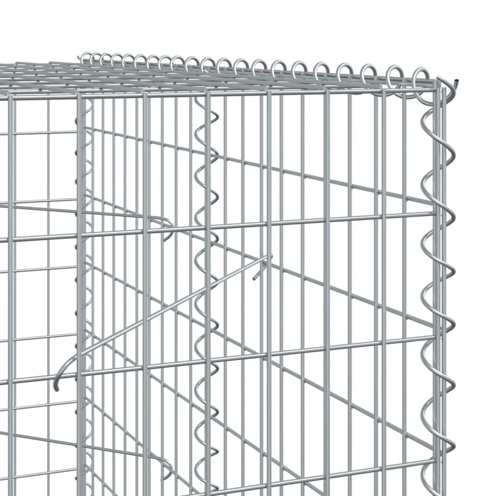 vidaXL 蛇籠バスケット カバー付き 150x100x200cm 亜鉛メッキ鉄