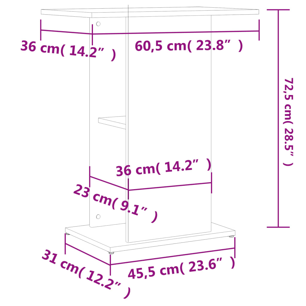 vidaXL 水槽スタンド ブラック 60.5x36x72.5cm エンジニアリングウッド