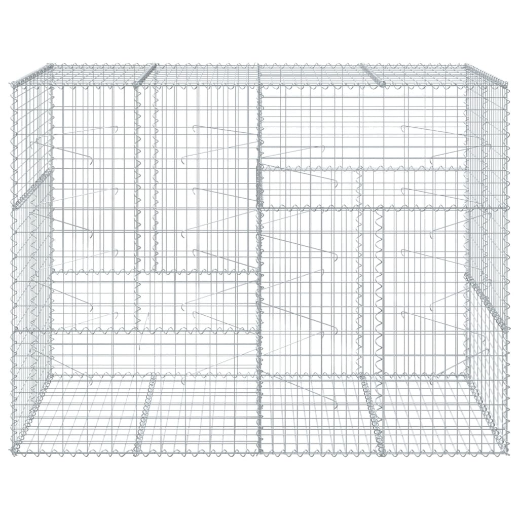 vidaXL 蛇籠バスケット カバー付き 200x100x150cm 亜鉛メッキ鉄