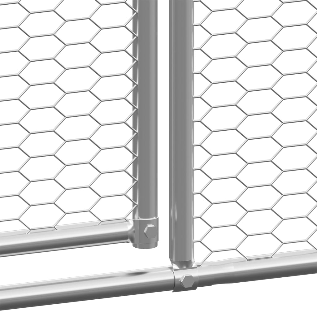 vidaXL 屋外鶏小屋 2x6x2m 亜鉛メッキ鋼製