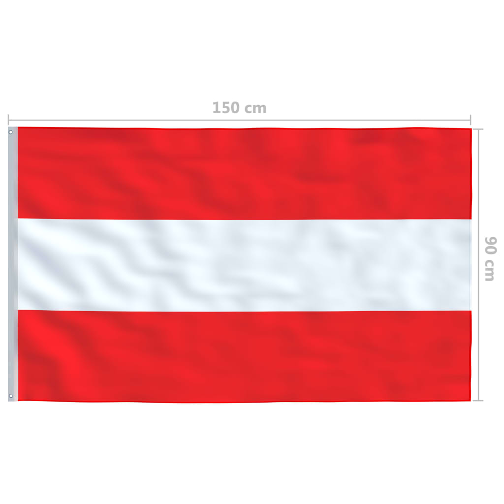 vidaXL オーストリア 国旗 90x150cm